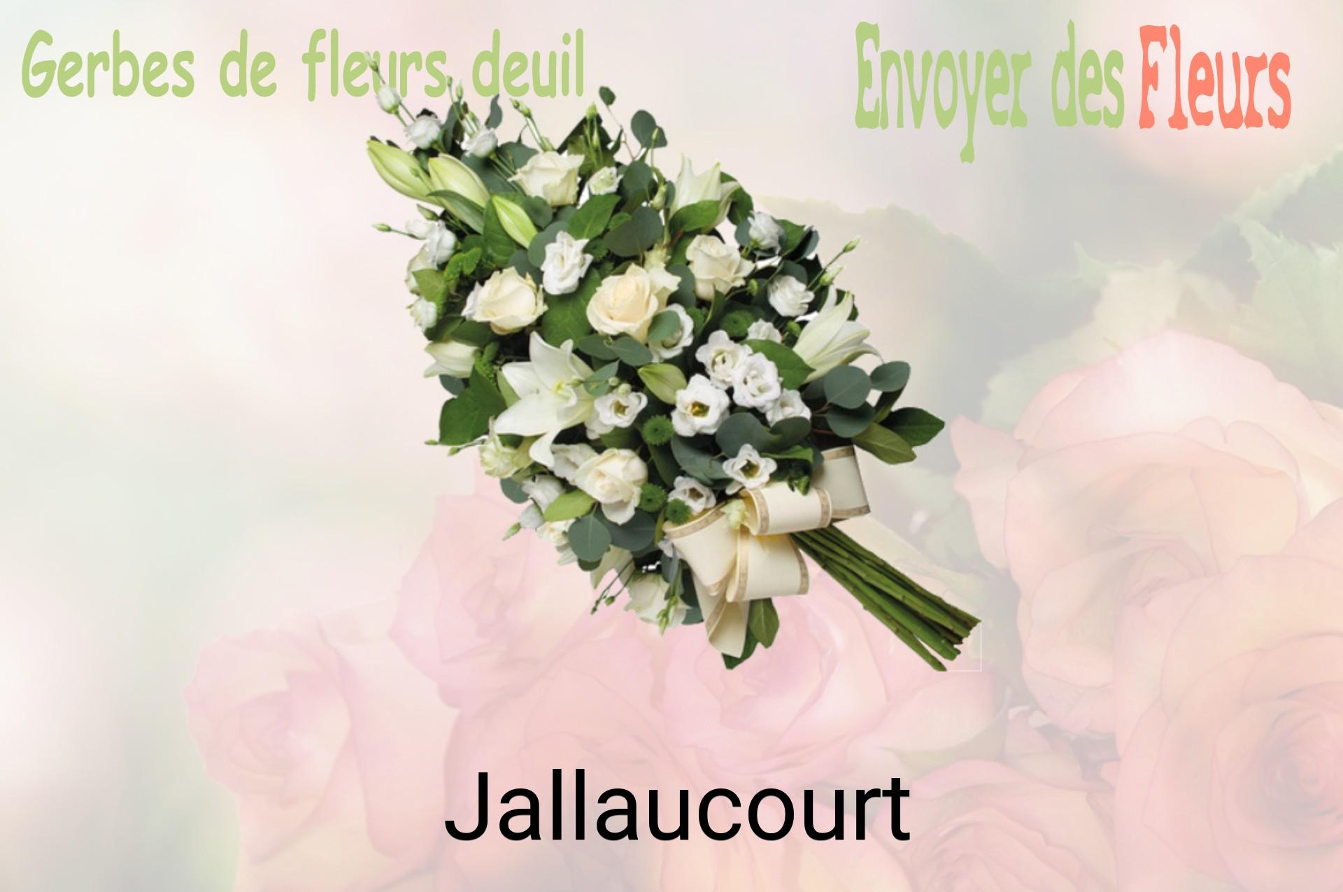 Gerbe de fleurs de deuil livrée à Jallaucourt